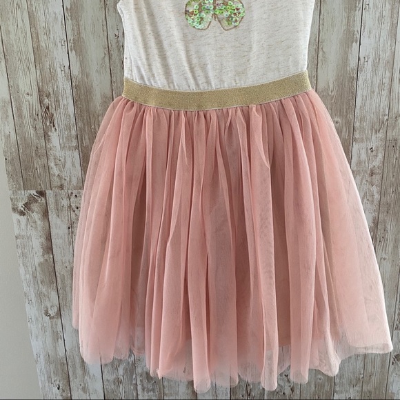 6 years girls dress with tulle pink and off white - Picture 4 of 10